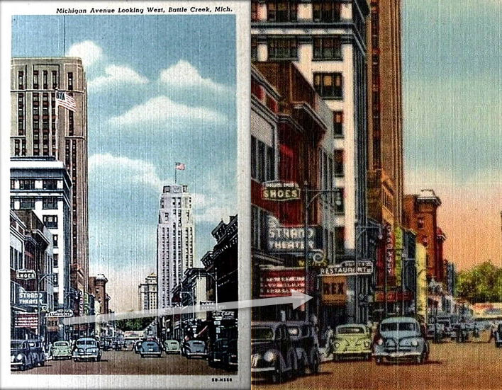 Rex Theatre - Old Post Card Views (newer photo)